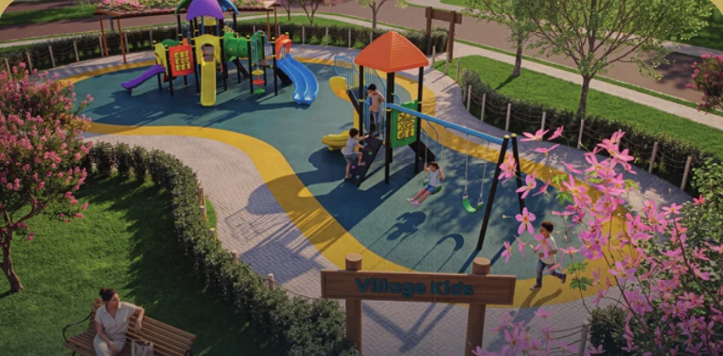 Perspectiva do playground Village Kids